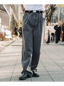 【SALE／50%OFF】Subciety Subciety/(U)DENIM WIDE PANTS サブサエティ パンツ ジーンズ・デニムパンツ ブラック ブルー グレー【RBA_E】【送料無料】