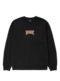 HUF HOME TEAM CREWNECK ハフ トップス スウェット・トレーナー ブラック グレー【送料無料】