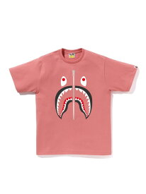 A BATHING APE SHARK TEE ア ベイシング エイプ トップス カットソー・Tシャツ ベージュ ブラック ブラウン グレー ネイビー ピンク ブルー ホワイト【送料無料】