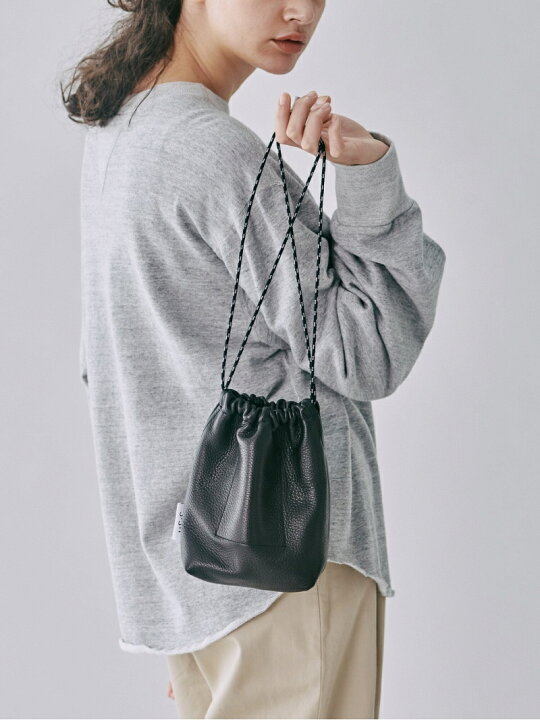 楽天市場】Bshop Sisii ｜ ＜別注＞ レザー巾着バッグ ビショップ 