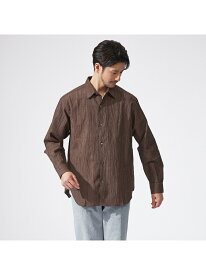 【SALE／40%OFF】ABAHOUSE LASTWORD 【リネンワッシャー】ストライプ シャツ アバハウス トップス シャツ・ブラウス ブラウン グレー ネイビー【RBA_E】【送料無料】