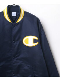 【SALE／11%OFF】Champion Champion/(M)ビッグシルエット ナイロン スタジャン ラザル ジャケット・アウター スタジャン・スカジャン グリーン ネイビー ブラック【RBA_E】【送料無料】