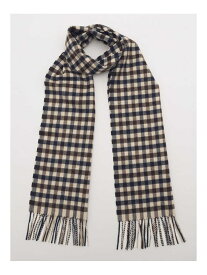 Aquascutum MEN Cashmere Club Check MUFFLER アクアスキュータム ファッション雑貨 マフラー・ストール・ネックウォーマー ネイビー【送料無料】