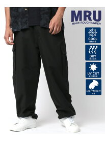 【SALE／20%OFF】MRU カーゴパンツ メンズ ワイドパンツ 無地 吸水速乾 軽量 ストレッチ マルカワ パンツ カーゴパンツ カーキグリーン ブラウン ブラック ホワイト【RBA_E】【送料無料】