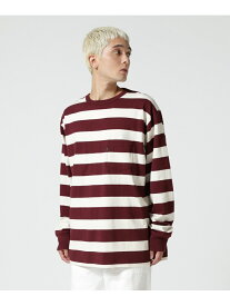 Schott WIDE BORDER POCKET T-SHIRT/ワイドボーダー ポケットTシャツ ショット トップス カットソー・Tシャツ レッド ブラック ネイビー ブルー【送料無料】