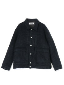 DISCOVERED DISCOVERED/(U)MOHAIR SHAGGY 2ND G BLOUSON ディスカバード ジャケット・アウター ブルゾン・ジャンパー ブラック ブルー【送料無料】