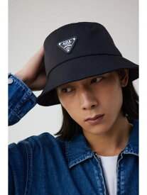 AZUL BY MOUSSY ロゴプレートバケットハット アズールバイマウジー 帽子 その他の帽子 ブラック【送料無料】