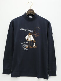 GRAND-BACK 【大きいサイズ】シナコバ/SINA COVA ハイネック長袖Tシャツ タカキュー トップス カットソー・Tシャツ ネイビー【送料無料】