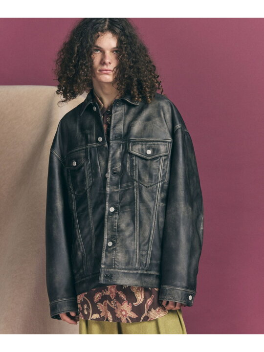楽天市場】MAISON SPECIAL Sheep Leather Prime-Over 3rd Jacket 