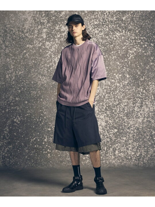 楽天市場】MAISON SPECIAL Side Zip Layering Wide Short Pants メゾン 