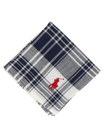 POLO RALPH LAUREN メンズ 先染ハンカチ インターモードカワベ ファッション雑貨 ハンカチ・ハンドタオル ネイビー グリーン ブルー