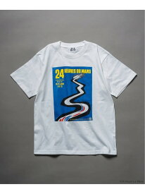 EDIFICE 【24 Hours of Le Mans】 グラフィックプリント Tシャツ エディフィス トップス カットソー・Tシャツ ホワイト ブラック【送料無料】