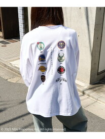 【SALE／20%OFF】SETUP7 NBA/NBA CHAMPIONS TEAM ARCHIVE LONG Sleeve Tee セットアップセブン トップス カットソー・Tシャツ ホワイト ブラック【RBA_E】【先行予約】*【送料無料】