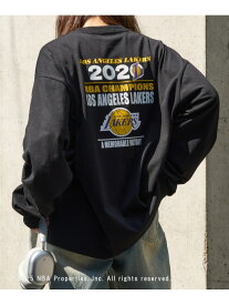 【SALE／20%OFF】SETUP7 NBA/NBA CHAMPIONS TEAM PRINT Long Sleeve Tee セットアップセブン トップス カットソー・Tシャツ ブラック ホワイト【RBA_E】【先行予約】*【送料無料】