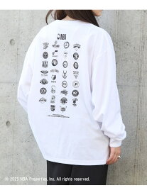 【SALE／20%OFF】SETUP7 NBA/ALL NBA TEAM LOGO LONG Sleeve Tee セットアップセブン トップス カットソー・Tシャツ ホワイト ブラック【RBA_E】【先行予約】*【送料無料】