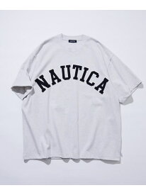 【SALE／10%OFF】NAUTICA Arch Logo S/S Tee フリークスストア トップス カットソー・Tシャツ ホワイト グレー ブラック グリーン ネイビー【RBA_E】【送料無料】