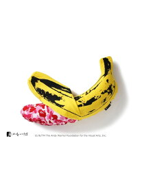 A BATHING APE MEDICOM TOY ANDY WARHOL ABC BANANA CUSHION S ア ベイシング エイプ インテリア・生活雑貨 クッション・クッションカバー イエロー【送料無料】