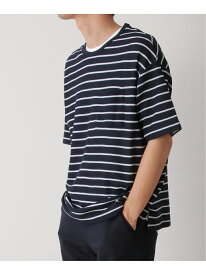 【SALE／25%OFF】ikka 【2点セット】ワッフルボーダーTインナーセット イッカ トップス カットソー・Tシャツ ネイビー グレー【RBA_E】