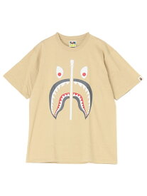 A BATHING APE MAD SHARK TEE ア ベイシング エイプ トップス カットソー・Tシャツ ベージュ ブラック ブルー ブラウン オレンジ ホワイト【送料無料】