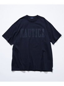 【SALE／10%OFF】NAUTICA Big Logo S/S Tee フリークスストア トップス カットソー・Tシャツ ホワイト グレー ブラック ネイビー【RBA_E】【送料無料】