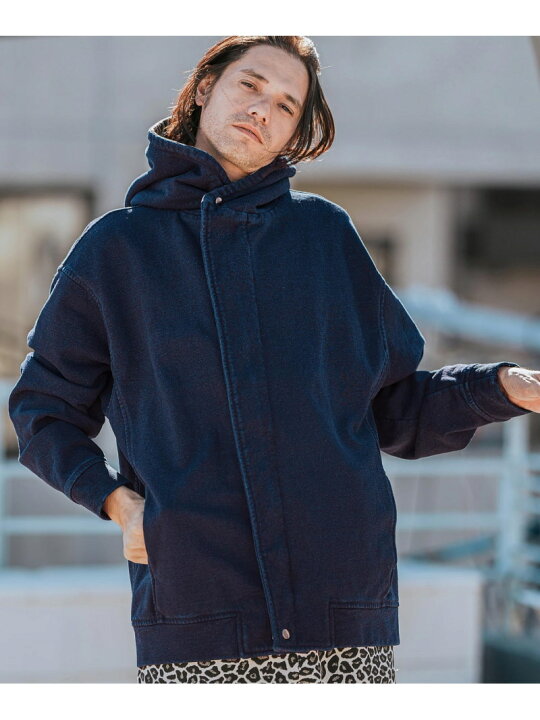 楽天市場】CAMBIO mj10510-Indigo URAKE Riders Hooded Jacket 