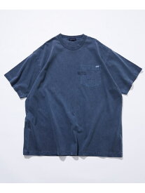 【SALE／10%OFF】NAUTICA Pigment Dyed Hidden Logo S/S PKT Tee フリークスストア トップス カットソー・Tシャツ グレー ベージュ ブルー ネイビー【RBA_E】【送料無料】