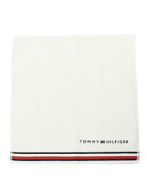 TOMMY HILFIGER TOMMY HILFIGER(トミーヒルフィガー) ハンドタオル タオル ハンカチコットン メンズ トミーヒルフィガー ファッション雑貨 ハンカチ・ハンドタオル ホワイト ネイビー