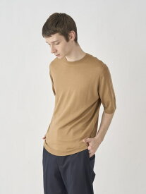 JOHN SMEDLEY [Merino wool] Crew neck T-shirt ｜ S4701 ｜ 30G ジョンスメドレー トップス ニット ブラウン【送料無料】