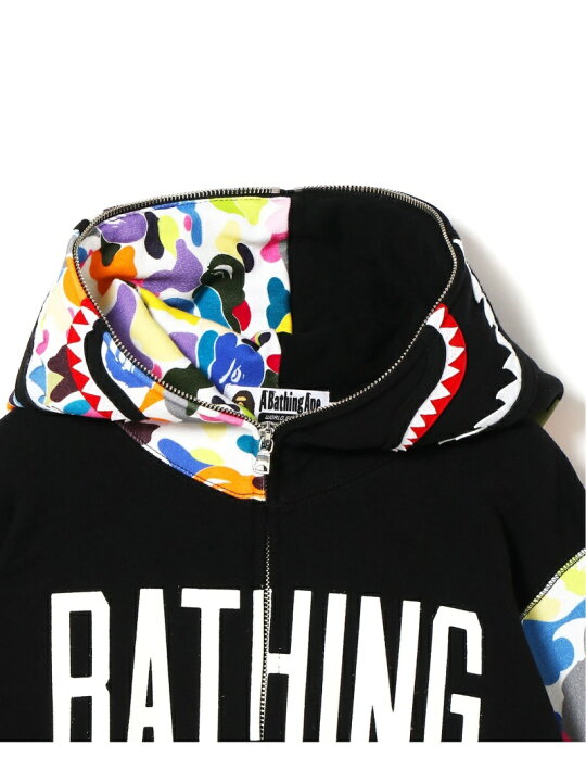 楽天市場】A BATHING APE MULTI CAMO NYC LOGO SHARK FULL ZIP HOODIE  