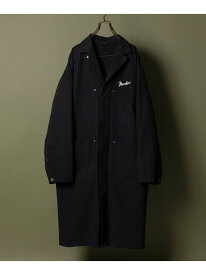 NUMBER (N)INE CHAIN STITCH LOGO WORK SHOP COAT ナンバーナイン ジャケット・アウター その他のジャケット・アウター ブラック ホワイト【送料無料】