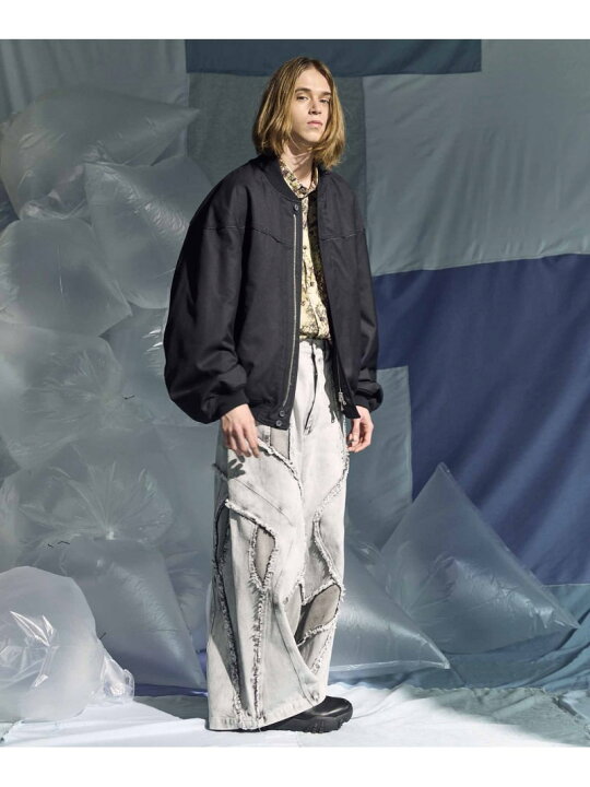 楽天市場】MAISON SPECIAL Cut Off Denim Alien Wide Pants メゾン 
