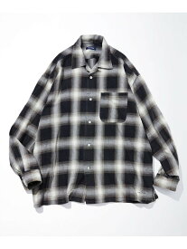 NAUTICA Faded L/S Shirt (Ombre) フリークスストア トップス シャツ・ブラウス ブラック ネイビー【送料無料】