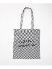 【SALE／20%OFF】NANO universe nano.ロゴトートバッグ ナノユニバース バッグ その他のバッグ ホワイト ピンク【RBA_E】