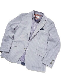 【SALE／20%OFF】MEN'S BIGI 【ACTIVE TAILOR】3Dサッカープリントテーラードジャケット＜セットアップ対応＞ メンズ ビギ ジャケット・アウター テーラードジャケット・ブレザー ブルー ブラック ネイビー【RBA_E】【送料無料】