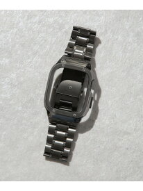 NANO universe zandy/AppleWatch ステンレス一体式ベルト ナノユニバース アクセサリー・腕時計 腕時計 ブラック グレー【送料無料】