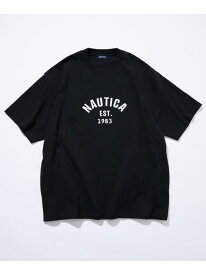 NAUTICA Felt Patch Arch Logo S/S Tee フリークスストア トップス カットソー・Tシャツ ホワイト グレー ブラック ブルー ネイビー【送料無料】