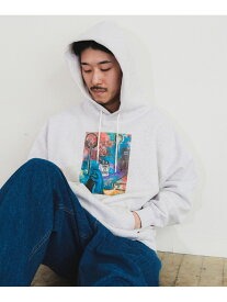 BEAMS T DISK * BEAMS T / Hoodie ビームスT トップス パーカー・フーディー グレー ブラック【送料無料】