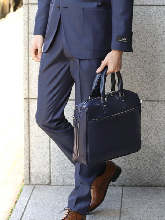 楽天市場】m.f.editorial 型押しラウンドブリーフバッグ A4対応 