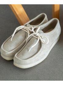 SHIPS 【SHIPS EXCLUSIVE】CLARKS: WALLABEE WHITE SOLE シップス シューズ・靴 ブーツ シルバー ブルー【送料無料】