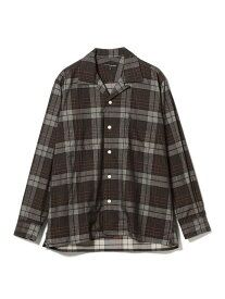 BEAMS PLUS MOJITO / ABSHINTH SHIRT Bar.2.0 Corduroy Plaid ビームス メン トップス シャツ・ブラウス ブラウン【送料無料】