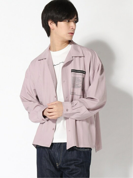SALE 75 OFF BROWNY VINTAGE BROWNY VIN M フォトプリント開襟BIGシャツ ウィゴー トップス シャツ・ブラウス ホワイト ブラック ピンク RBA E Rakuten Fashion Men