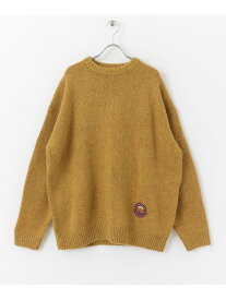 【SALE／20%OFF】Sonny Label POLeR MIXTWEED ELBOW PATCH KNIT サニーレーベル トップス ニット グリーン ネイビー ベージュ【RBA_E】【送料無料】