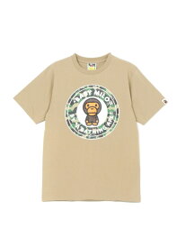 A BATHING APE ABC CAMO MILO BUSY WORKS TEE ア ベイシング エイプ トップス カットソー・Tシャツ ベージュ ピンク ブルー ホワイト【送料無料】