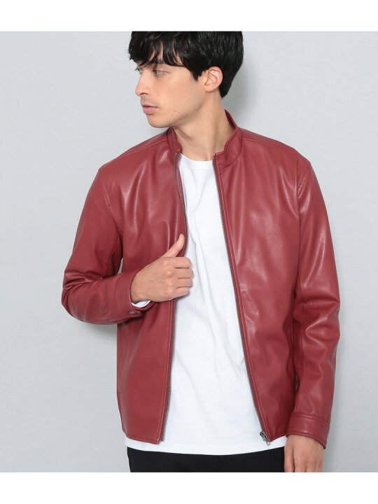 楽天市場】【SALE／30%OFF】JUNRed Puレザーシングルライダース ジュン 