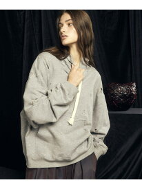 MAISON SPECIAL Sweat Jacquard Prime-Over Pullover Hoodie メゾンスペシャル トップス パーカー・フーディー グレー ブラック ホワイト【送料無料】