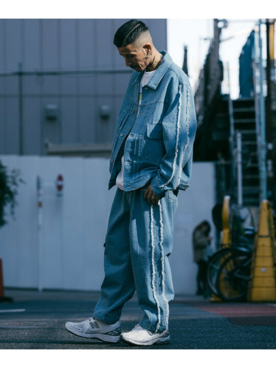 楽天市場】【SALE／30%OFF】Subciety FRINGE DENIM PANTS サブサエティ 