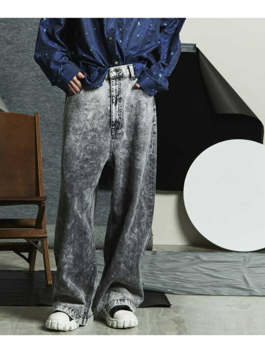 楽天市場】MAISON SPECIAL 11oz Chemical Over-Dye Denim Buggy Pants 