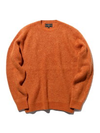 BEAMS PLUS BEAMS PLUS / 7ゲージ ガーター ステッチ クルーネック ビームス メン トップス ニット ゴールド オレンジ ブラック ネイビー ホワイト【送料無料】
