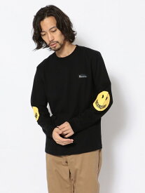 【SALE／40%OFF】BEAVER MANASTASH/マナスタッシュ SLEEVE SMILE L/S TEE スリーブスマイルロングスリーブティー ビーバー トップス カットソー・Tシャツ ブラック ホワイト【RBA_E】【送料無料】