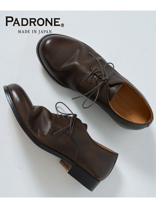 楽天市場】PADRONE PADRONE/DERBY PLAIN TOE SHOES 外羽根ドレープ